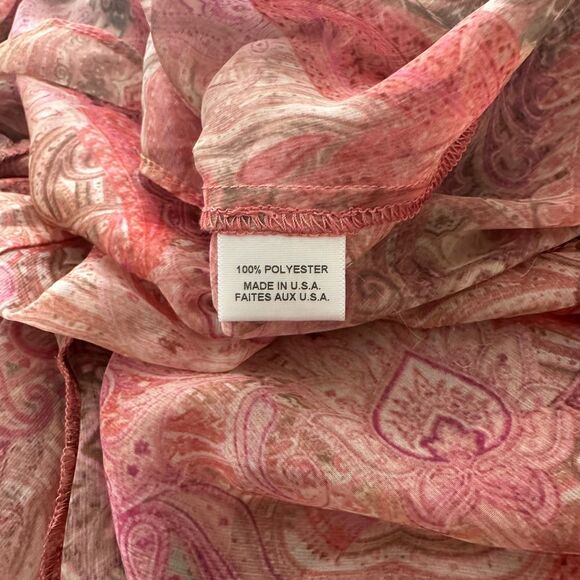 MISA LOS ANGELES Arianne Chiffon Sleeveless Midi Dress Pink XS - Picture 6 of 6